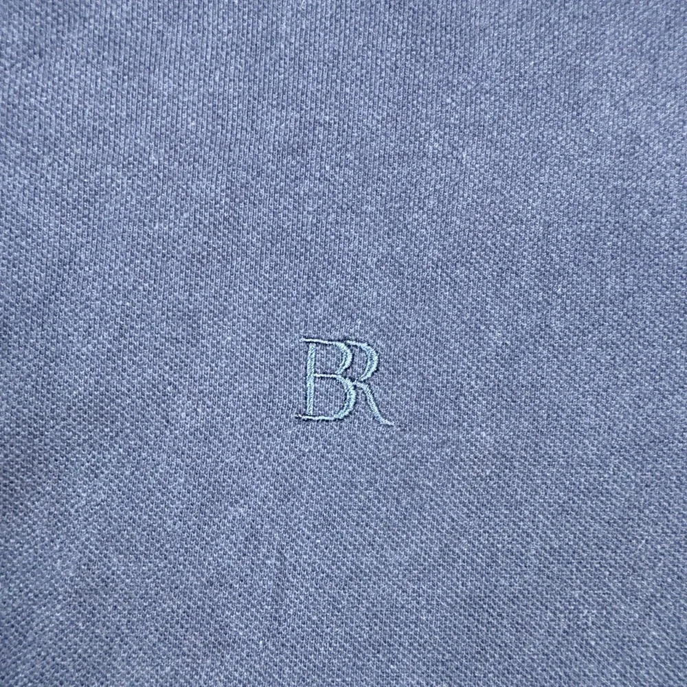 Banana Republic Men's XL Organic Cotton Pique Polo Shirt Navy Blue‎ Short Sleeve
